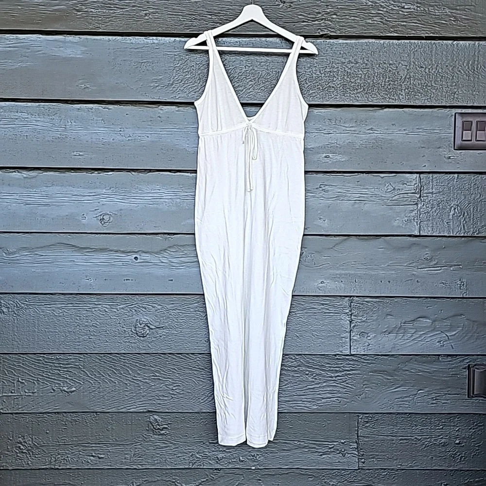 164 FREE PEOPLE Essential Tank Midi Ivory DRESS - Picture 4 of 9
